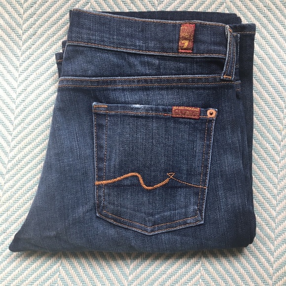 7 For All Mankind Long Legs Bootcut Denim Jeans - Picture 8 of 8